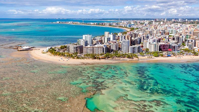 Apartamento 2 Quartos Beira-Mar Ponta Verde - Castelo B Temporada Maceió Zewnętrze zdjęcie